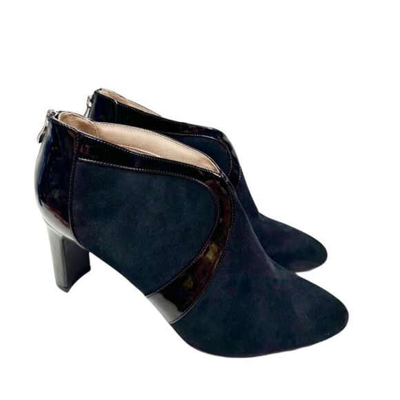 Life Stride Boots Size 6.5 Black Microsuede Cushioned Ankle Booties NEW - Picture 3 of 9